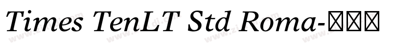 Times TenLT Std Roma字体转换